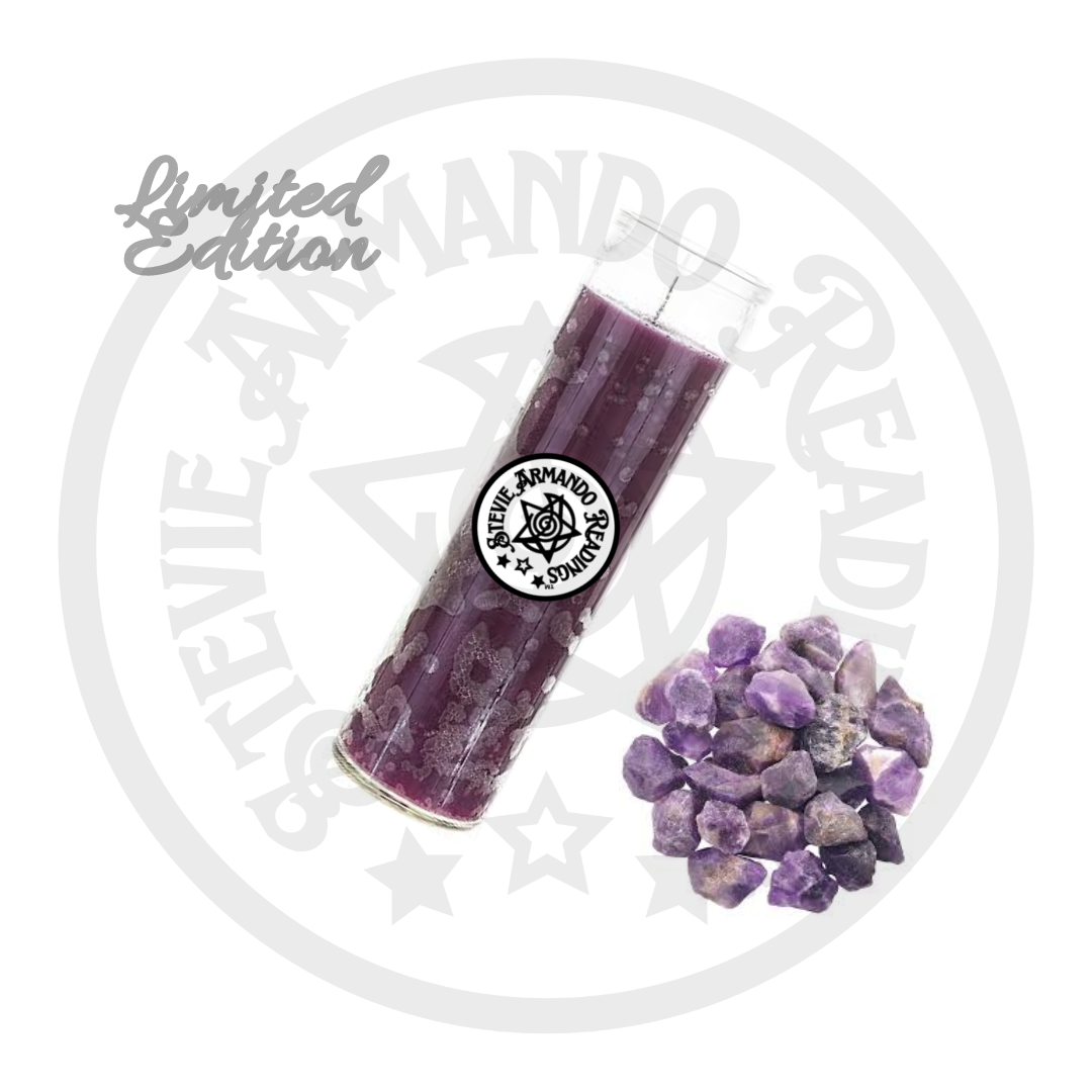 Stevie Armando Readings™ • Amethyst Manifesting Candle
